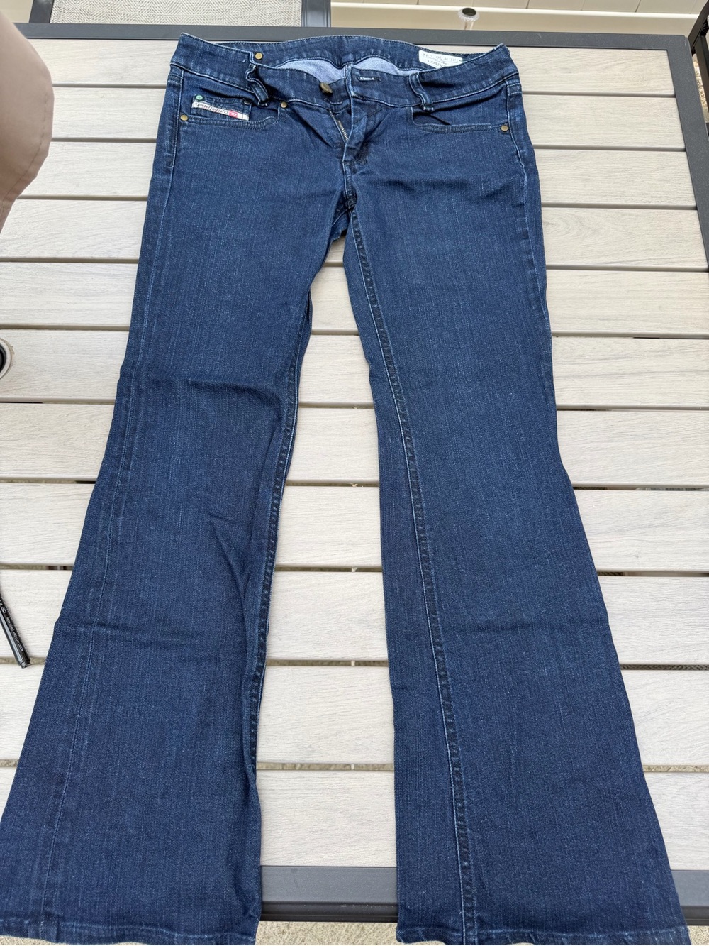 Diesel Louvely Dark Blue Denim Vintage Jeans with Branded Coin Pocket